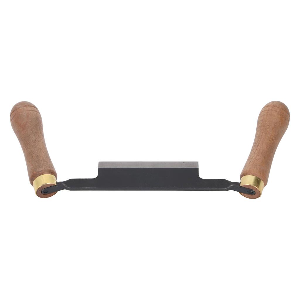 Инструмент для бритья 4 дюйма, прямой, эргономичный, с двойной деревянной ручкой, ручной инструмент для деревообработки и окорки