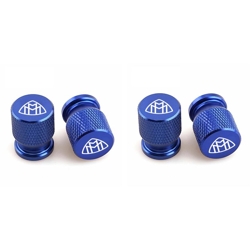AABGT1 4pcs for Mercedes Benz MB Maybach A B C D M S R Car Wheel Tire Valve Caps Aluminum Airtight Covers Class C200L GLC GLK CLA GLA