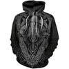 Мужская толстовка с капюшоном Vikings Tattoo, с графическим 3D-принтом на тему скандинавской мифологии, пуловер