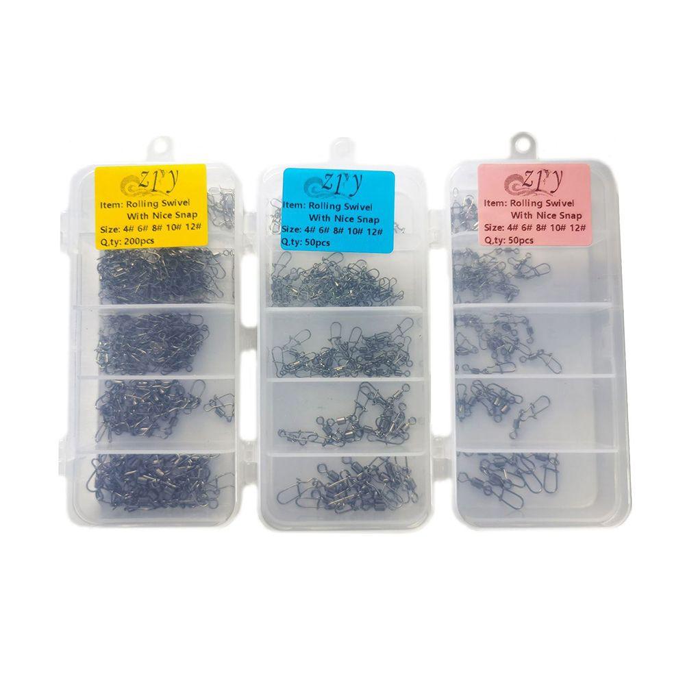 Pin Bearing Fishing Connector Swivel Connector Swivels Interlock Pin Snap Fishing Rolling Connector
