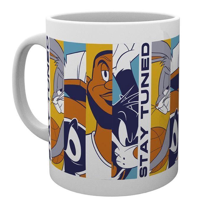 Mug - LOONEY TUNES - Space Jam - 320 ml - Céramique - Cylindrique - Blanc