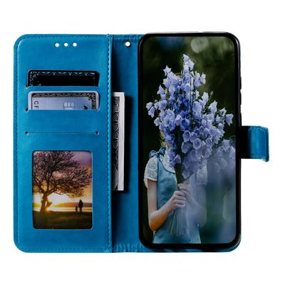 Для Xiaomi Redmi Note 12S 4G Кожаный чехол-кошелек для телефона с тиснением в виде цветка мандалы, противоударная обложка-подставка