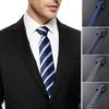 1 шт. Свадебный Ленивый Деловой Модный Однотонный Повседневный В полоску Мужской Галстук на молнии Галстук на молнии