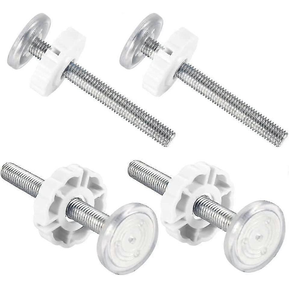 Whiteset Of 4 Snap-on Baby Gates With M10 Threaded Rod - Baby Safety Gate Accessories - DD