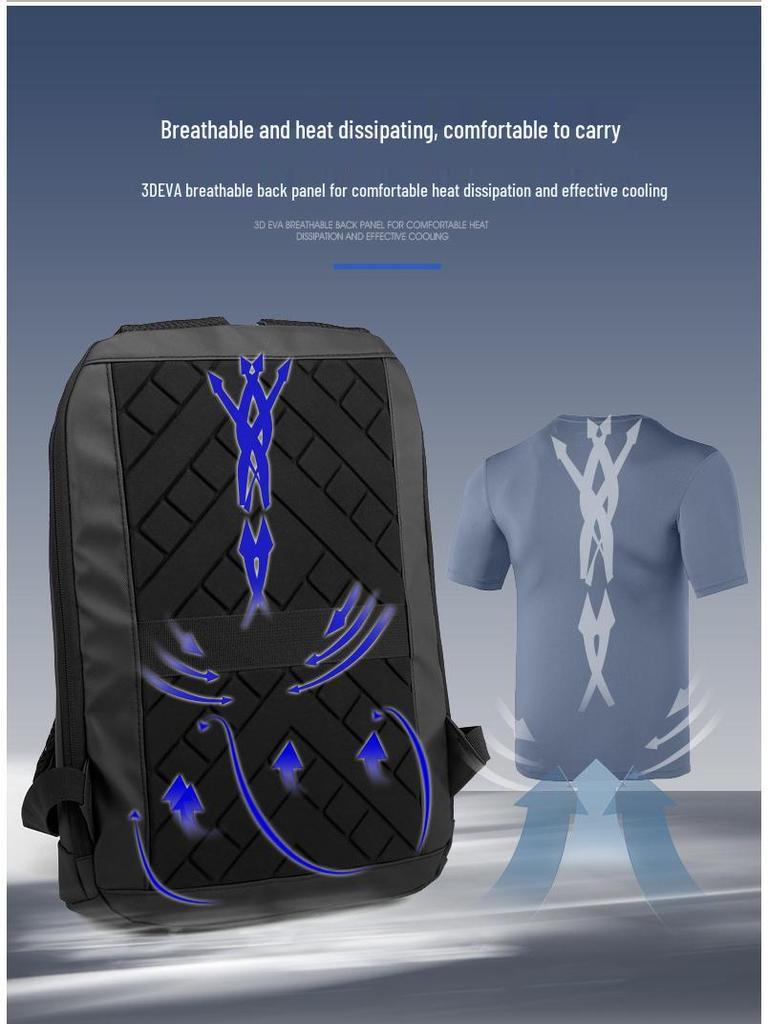 Durable 15-inch Ultra-Thin Men's Business and Student Commuter Backpack