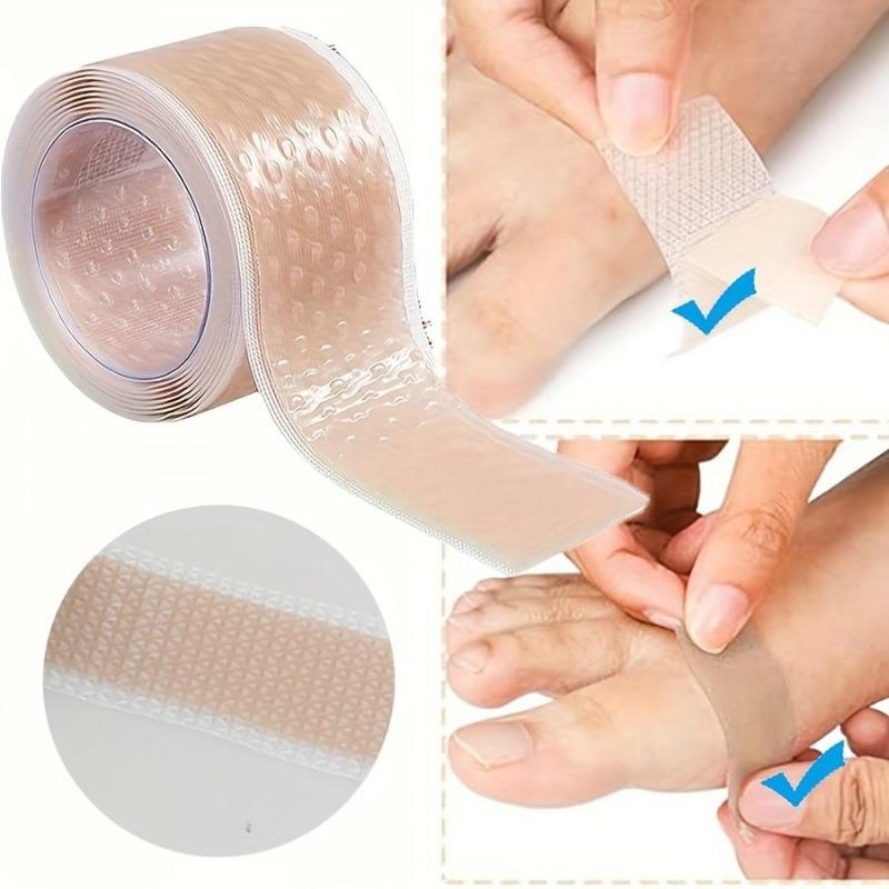 Silicone Gel Blister Bandages Transparent Heel Protector Tape for Foot, Hand & Toe, Shoe Friction Relief, Blister Prevention, Flexible & Breathable