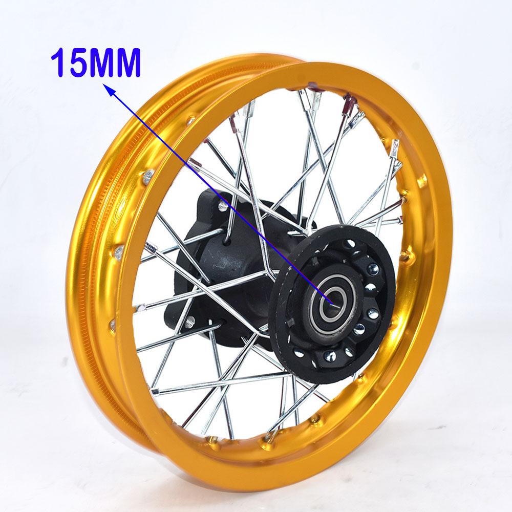 Front Wheel 1.60- 10 inch Rims 10" for dirt bike pit bike small pit bike CRF Front Wheels spare parts