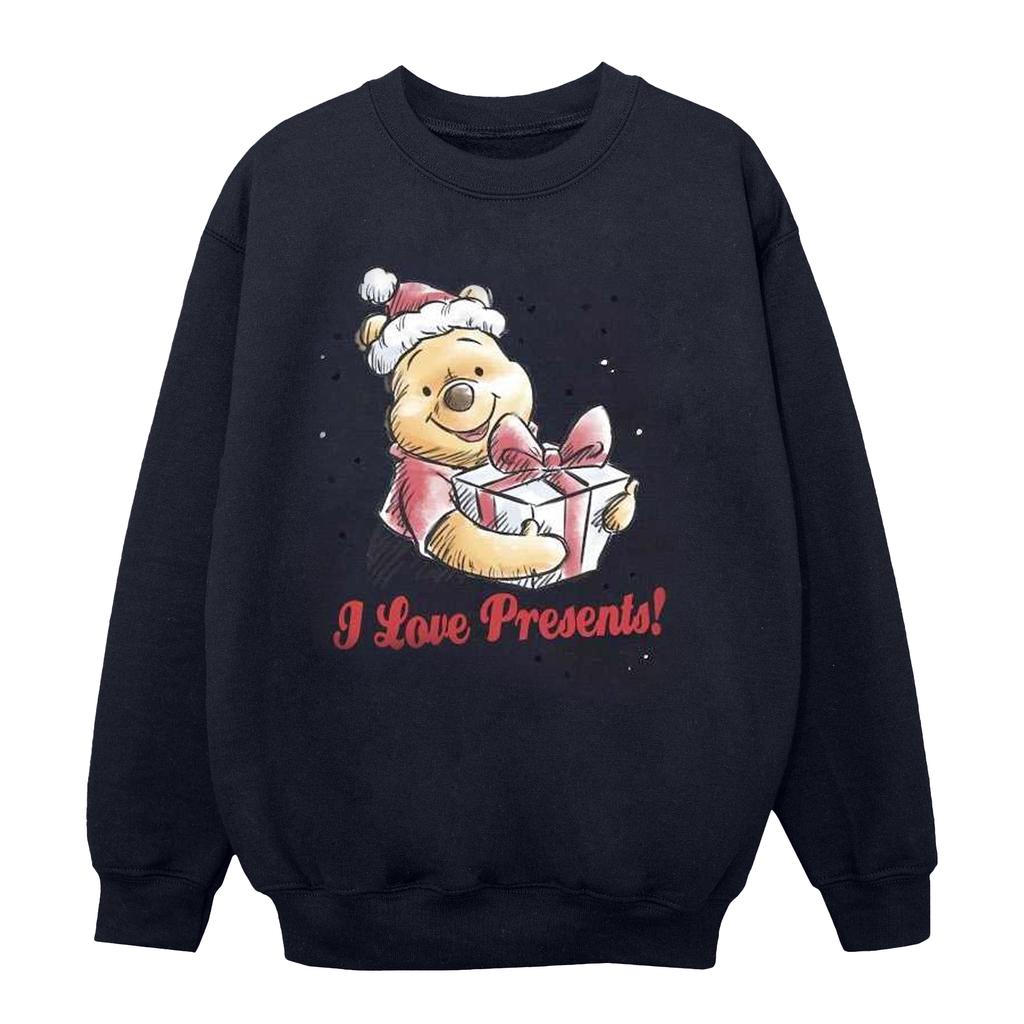 Disney Girls Winnie The Pooh Love Presents Sweatshirt