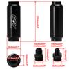 VR -Universal Car Racing In-Line Fuel Oil Filter With AN6/AN8 Fittings Adapter and 100 Micron Steel Element  VR5565
