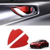 Защитные накладки на ручки дверей Hcilloend для нового Mazda Roadster RF серии ND из углеродного волокна, дверная ручка, дверная ручка, легкий декоративный интерьер, индивидуальный набор из 2 штук