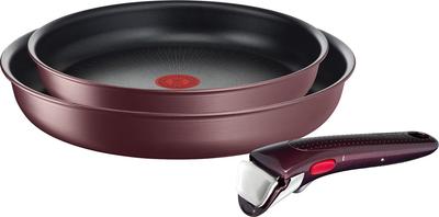 Набор кастрюль и сковородок Tefal со съемными ручками, совместимыми с IH Gas, не содержащими опасных веществ, такими как Neo IH Maron Brown L38590,