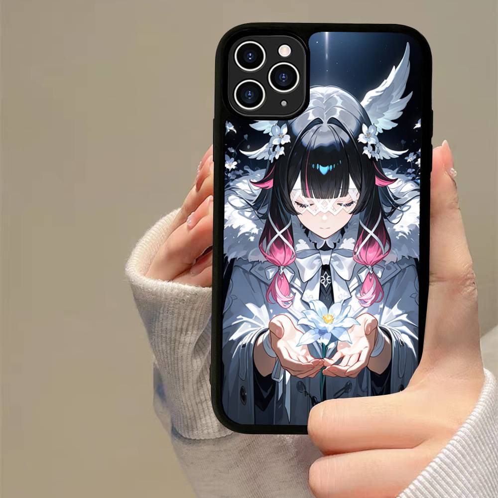 Чехол для телефона Genshin Impact Коломбина PC+TPU Для iPhone 17 16 15 14 13 12 11 Pro Max Plus Кавайный Мультяшный Чехол