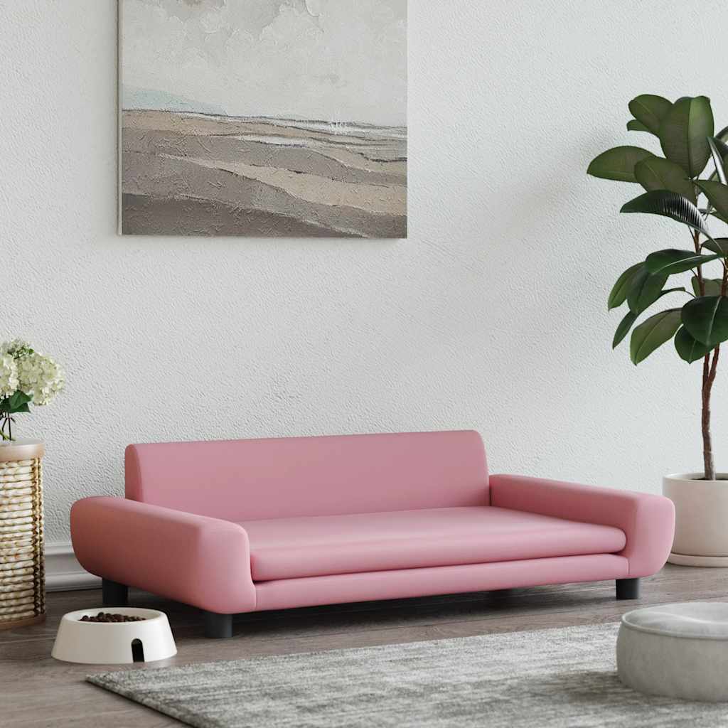 Dog Bed Pink 100x54x33 cm Velvet