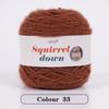 SquirrelWool 150 г Пледовое одеяло ручной вязки из меха белки с дизайном в виде букета роз