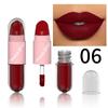 Double Head Matte Lipstick Lip Gloss Red Lipstick Waterproof Long Lasting For Halloween Masquerade COSPLAY Party Makeup Valentine's Day Gifts