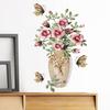 Sweet Room,Bird Fish Flower Vase Wall Sticker Poster Living Room Hallway Background Wall Sticker
