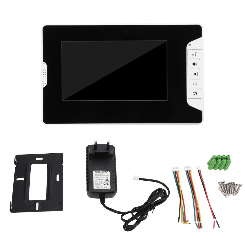 Проводной видеодомофон с монитором дверного звонка, 7-дюймовым экраном и функцией удаленного разблокирования 16