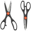 High-Carbon Stainless Steel Detachable Kitchen Scissors | Multi-Function Shears | Set of 2 (Silver)