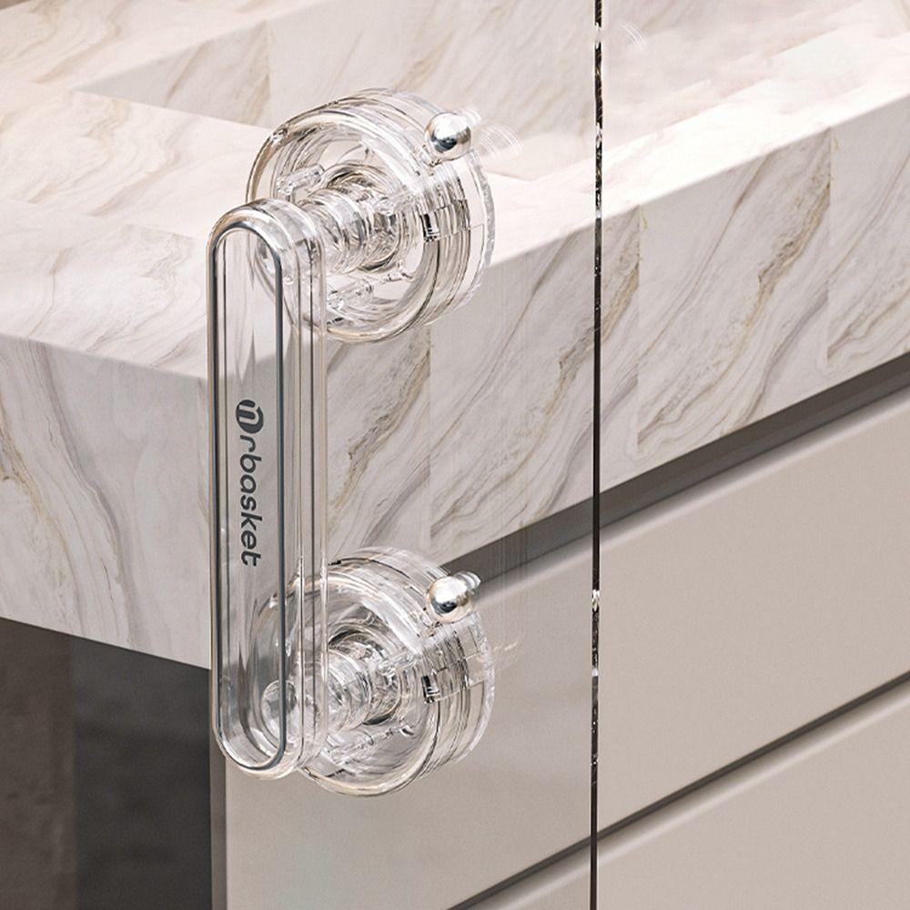 Anti-slip Sliding Door Handle Waterproof Wardrobe Door Handle Suction Cup Door Handle Bathroom