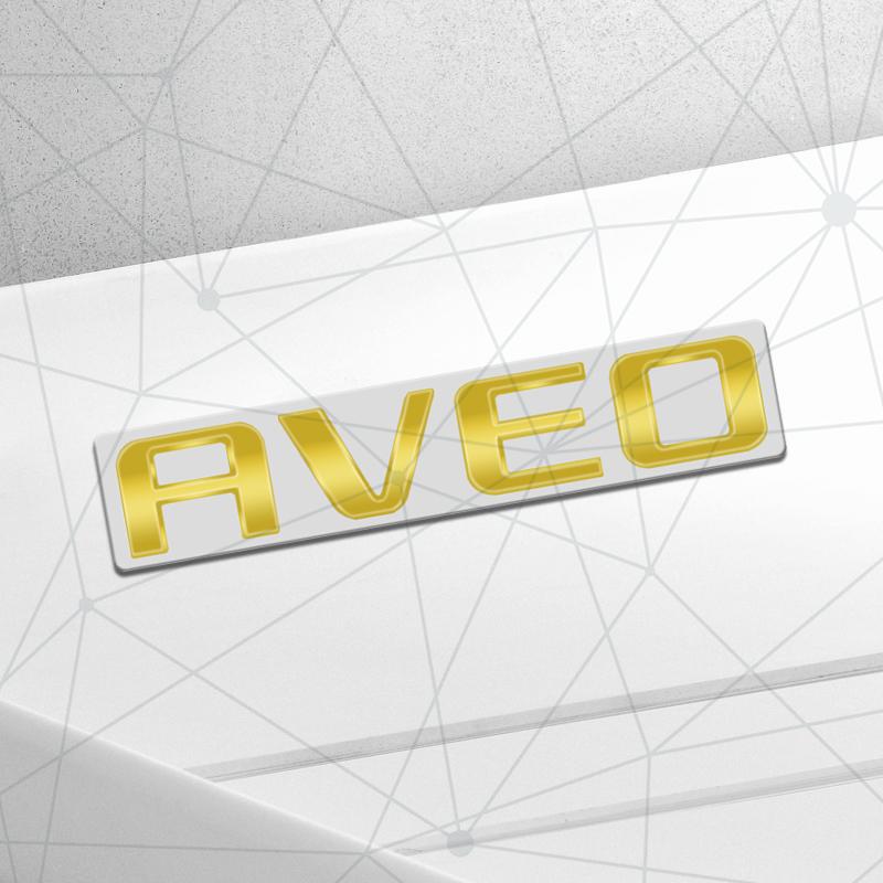 3D Auto Metal AVEO Badge Car Rear Trunk Emblem Sticker LOGO Decor For Chevrolet Cruze Spark Sail Orlando Sonic Body Styling