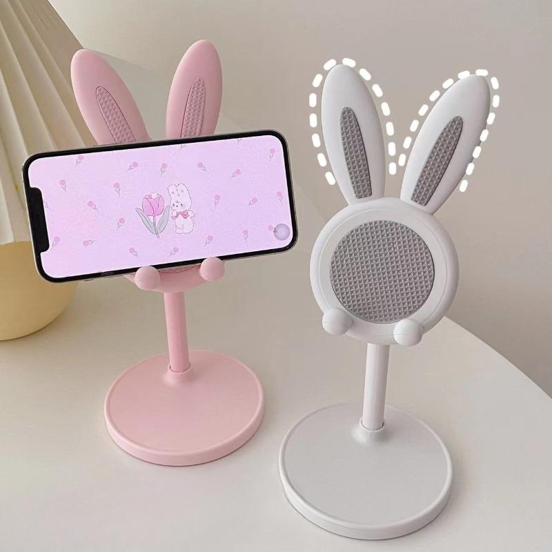 Le Support De Téléphone Portable Lapin Mignon, Peut Soulever Et Ajuster Les Accessoires De Téléphone De Bureau, Support De Téléphone, Poignée