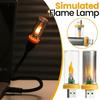 Retro USB Powered Flame Lamp Creative Atmosphere Display USB Night Light Realistic LED Candle Bulb Decor For Car Room Party