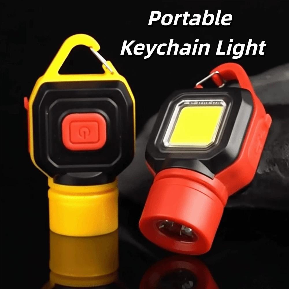 Bright Outdoor Flashlight Keychain Portable LED Mini Light Keychain Outdoor