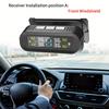 Solar Car TPMS with Digital Display and Real-Time Tire Pressure Alerts