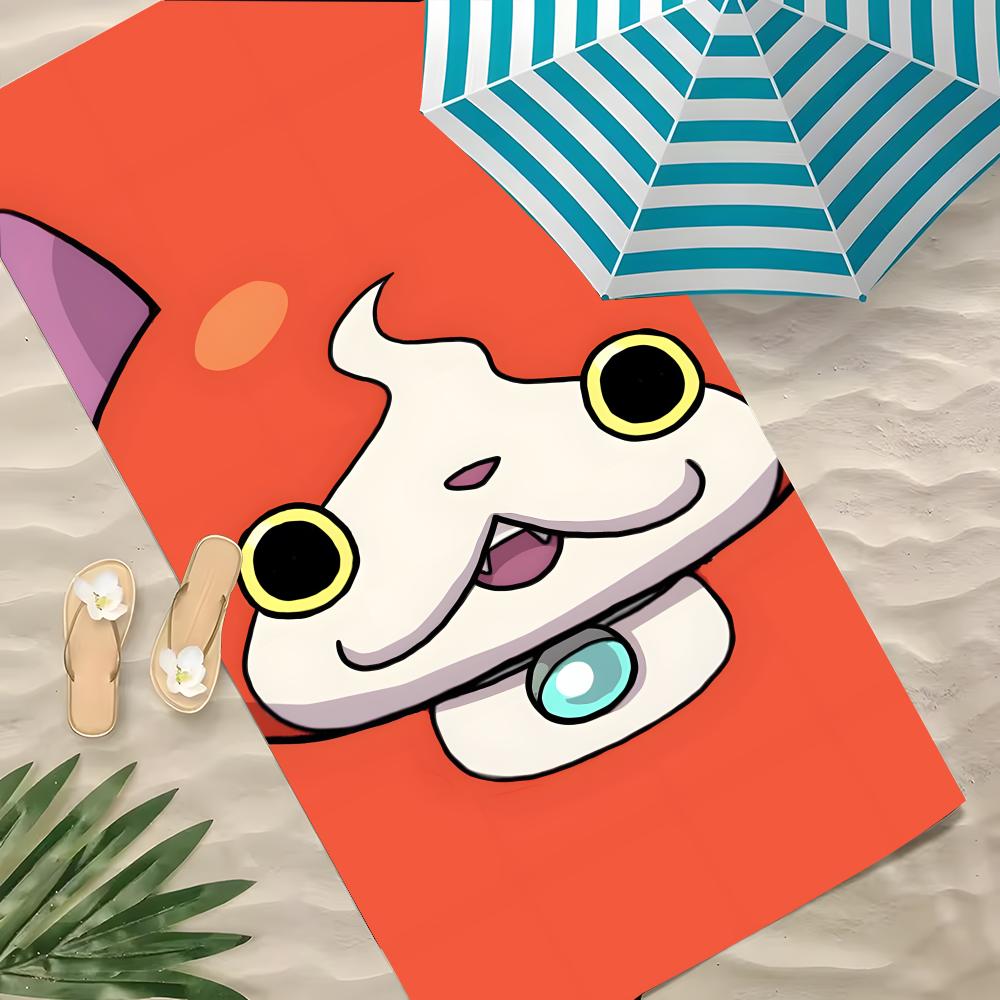 Игровое полотенце Yokai Watch Полиэстер Пляжное полотенце Быстросохнущее Не прилипает песок Банное полотенце для лета Бассейна Путешествий Отпуска