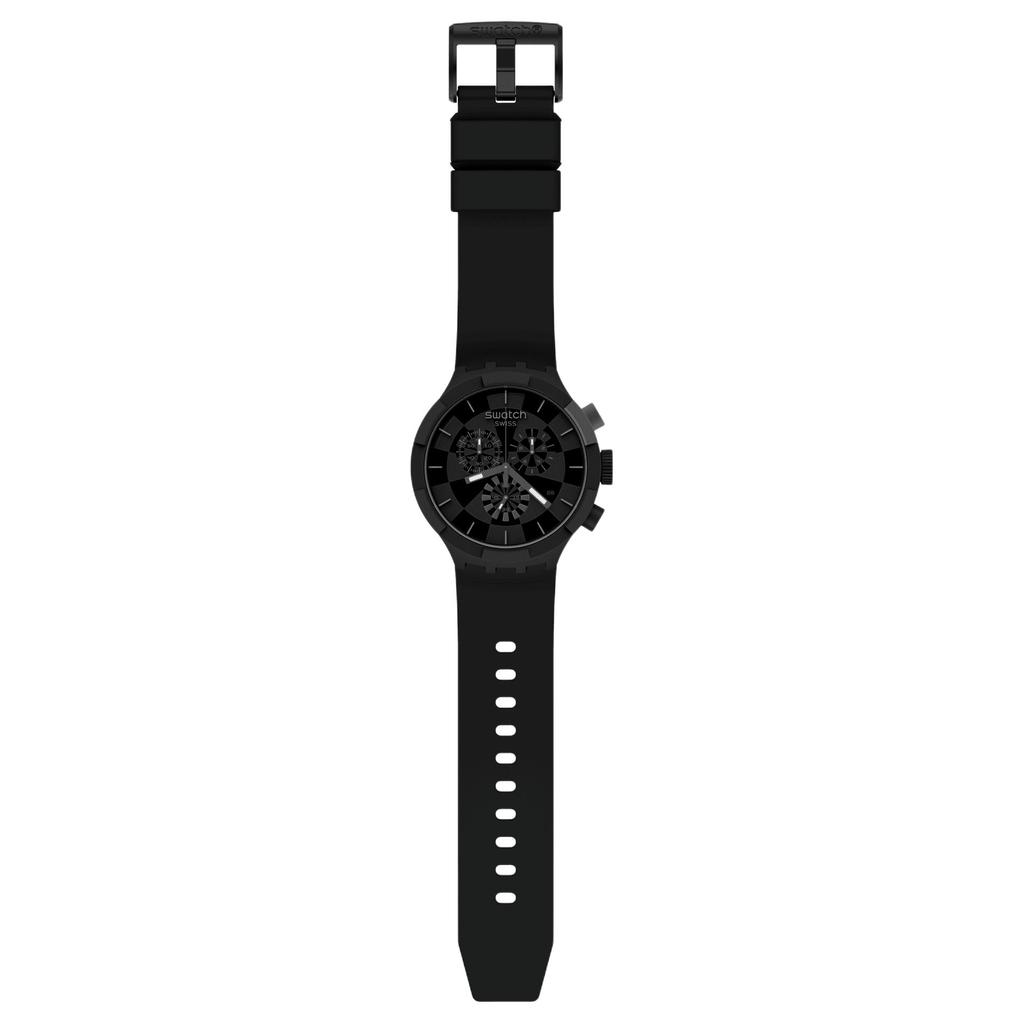 Swatch Унисекс Большая Смелая Серия 47мм Черные Часы SB02B400 SB02B400