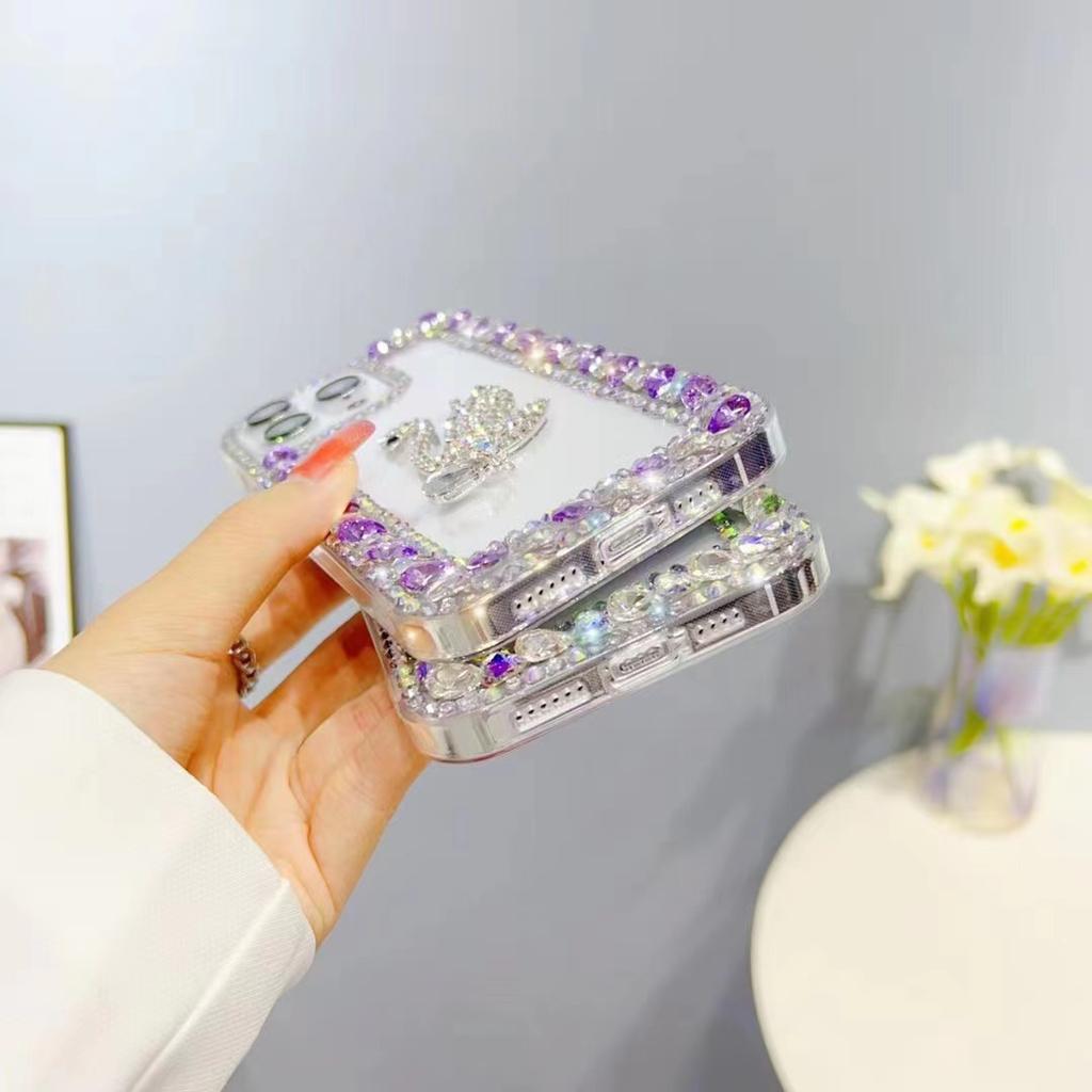 Роскошный блестящий чехол со стразами для Samsung Galaxy S24 S23 S22 S21 S20 Ultra S23 FE A55 A35 A25 A05 A53 A54 A52 A13 A14 A15 с бриллиантами