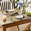 Artoid Mode Tulip Flowers Cat Spring Placemats Set of 4, 12x18 Inch Seasonal Summer Holiday Table Mats for Party Kitchen Dining Decoration
