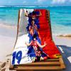 Atletico Madrid Beach Towel Super Soft Microfiber Quickdry Fabric Comfortable Lightweight Suitable For Swimming Gym Camping Yoga Vacation