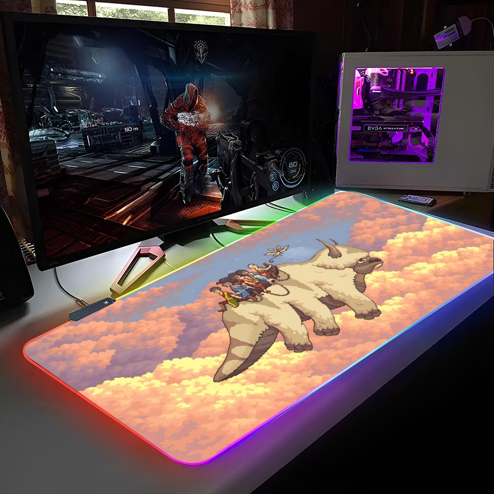 Аватар: Легенда об Аанге Коврик для мыши RGB-подсветка Коврик для мыши ноутбука Коврик для мыши ноутбука Игровой Коврик для игрового стола Игровые аксессуары
