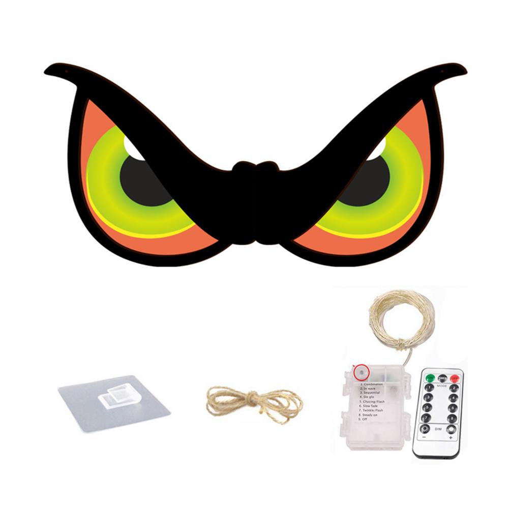 Светящиеся глаза на Хэллоуин Декорации Цветные Хэллоуинские огни Жуткие светодиодные глаза на Хэллоуин для деревьев