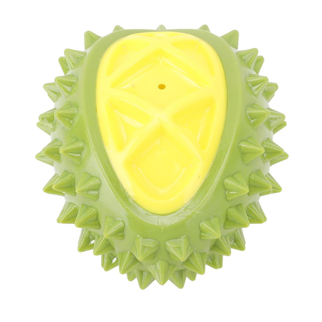 Durian Shaped Dog Toy Ball TPR Interactive Multi Functional Reduce Anxiety Sound Durian Dog