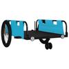 Bicycle Trailer Blue and Black Oxford Fabric & Iron