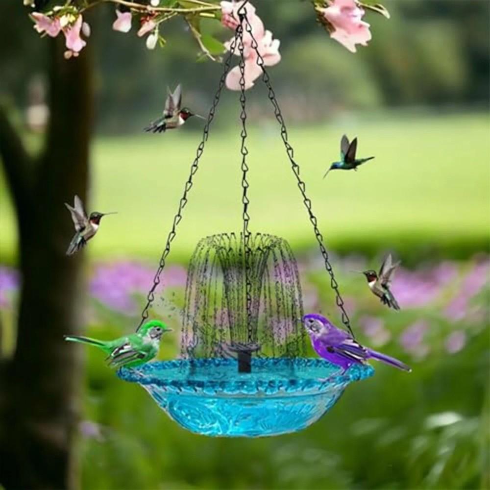 Cascade Hanging Bird Bath Fountain 3 Layer Bird Feeder Creative Bird Bath Bowl Outdoor