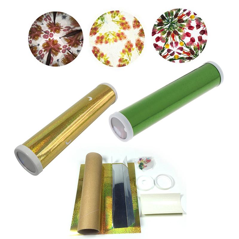 Diy Colored Rotating Kaleidoscope Kits Science Educational Craft Kid Toys