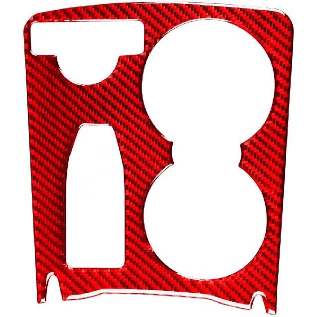 Центральная консоль из красного углеродного волокна, подлокотник, держатель для чашки с водой, украшение на рамку, подходит для Mercedes-Mercedes Benz C Level W204 C180 C200 C250