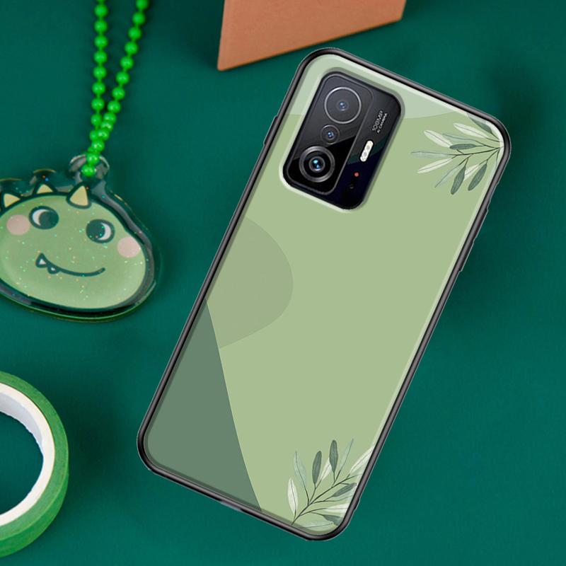Эстетичный чехол Sage Green для POCO F5 X5 X3 Pro X4 F4 GT F3 M5s C40 Чехол для Xiaomi 13 12 Lite 11T 12T Pro 12X
