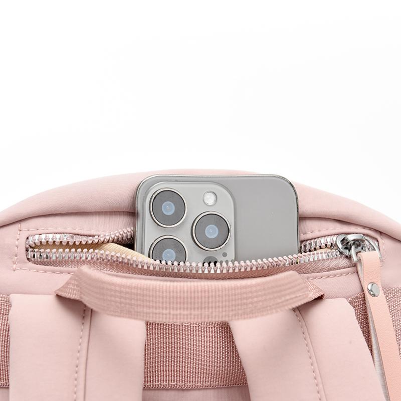 Women's Backpack Solid Color Student Schoolbag Travel Bag Commuter Large Capacity Backpack