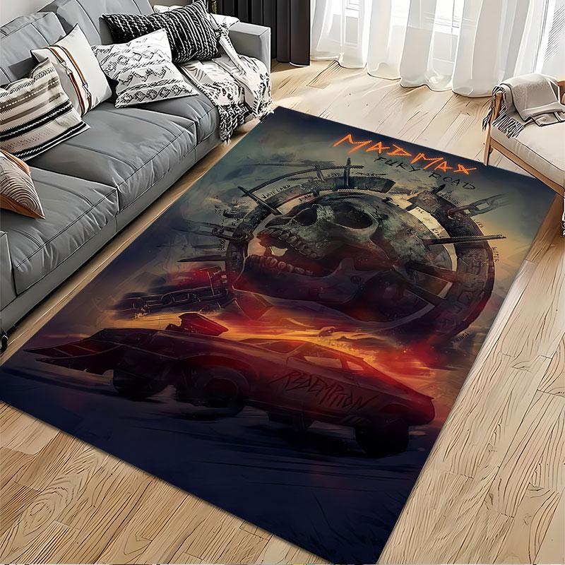 Mad Max Fury Road Skull Art suitable as a non-slip mat for the living room or bedroom sofa
