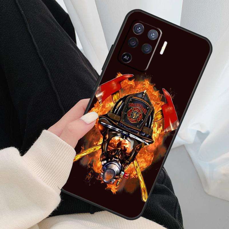 Firefighter Heroes Fireman Phone Case For OPPO A5 A9 2020 A31 A53 A53S A1K A15 A16 A52 A72 A83 A91 A93 A54 A74 A94