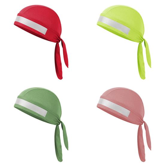 Sports Headscarf with Reflective Strap Extra Soft Breathable Sweat Absorption Running Riding Bandana Headscarf