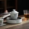 Японский стиль ручной работы керамический гайвань пиала с крышкой бытовая чайная чашка заваривание чашка с крышкой аксессуары для чайного набора кунг-фу