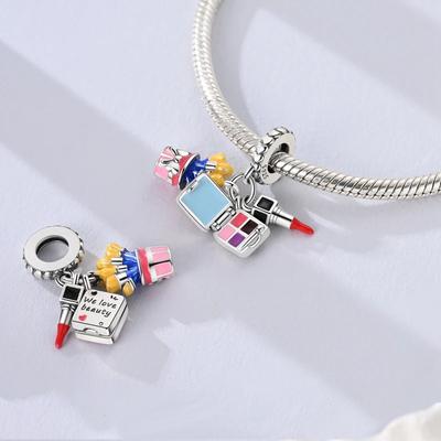 Оригинальные кулоны-помады Charmscopper Creative, подходят для браслетов-цепочек Charms, для женщин, изготовление ювелирных изделий своими руками