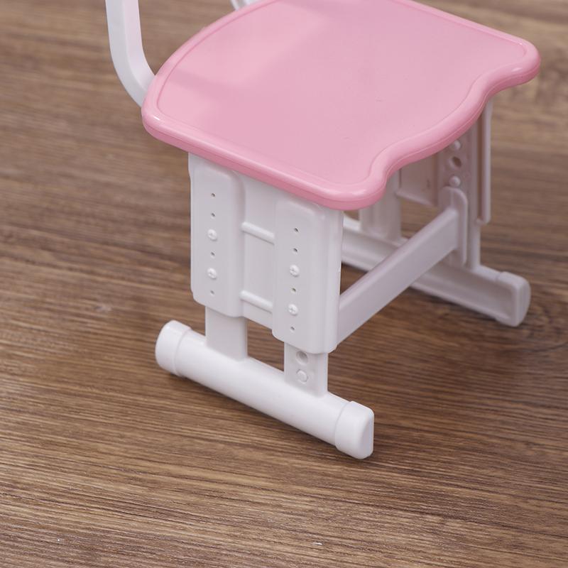 1 комплект миниатюрный кукольный домик школьная парта стул + пенал ролевые игры канцелярская модель для кукольных аксессуаров игрушка