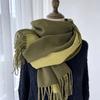 Fashionable And Trendy Scarves For Women In Autumn And Winter, New Mid Length Scarves With Sweet And Warm Tassel Shawls For Students And Couples