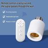 Smart Light Bulb Socket E27 Wireless Remote Control Switch LED Lamp Bases ON/OFF Room Chandelier Timer Switch Battery Powered